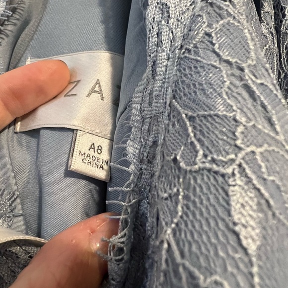 Azazie bridesmaid dress dusty blue - Picture 10 of 11